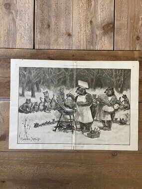 F.S. Church, Harper's Weekly, Antique Print, Woodcut Engraving
